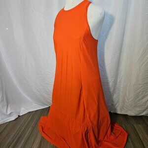 •SWEATY BETTY• Explorer Ace Sleeveless Midi Dress in Resort Red - Size XS